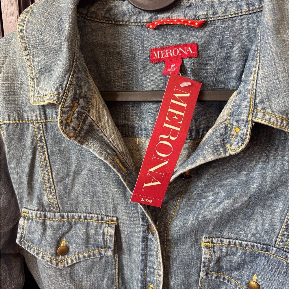 Merona Chambray Button-Up Dress - Picture 2 of 6